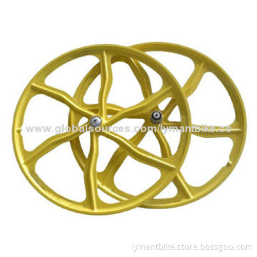 Bike wheel set, for road and mountain bike, made of magnesium alloy
